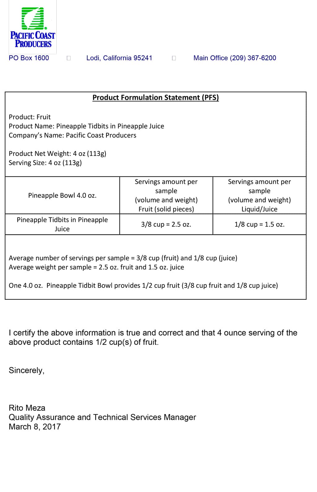 A sample form for a foundation statement with an added Broker's Section.