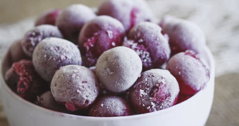 Frozen grapes in a bowl - frozen cherries stock videos & royalty-free footage.