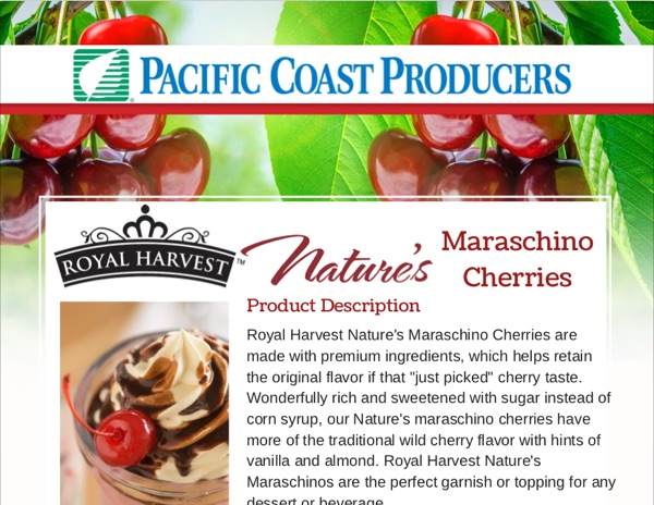 Nature's Maraschino Cherries