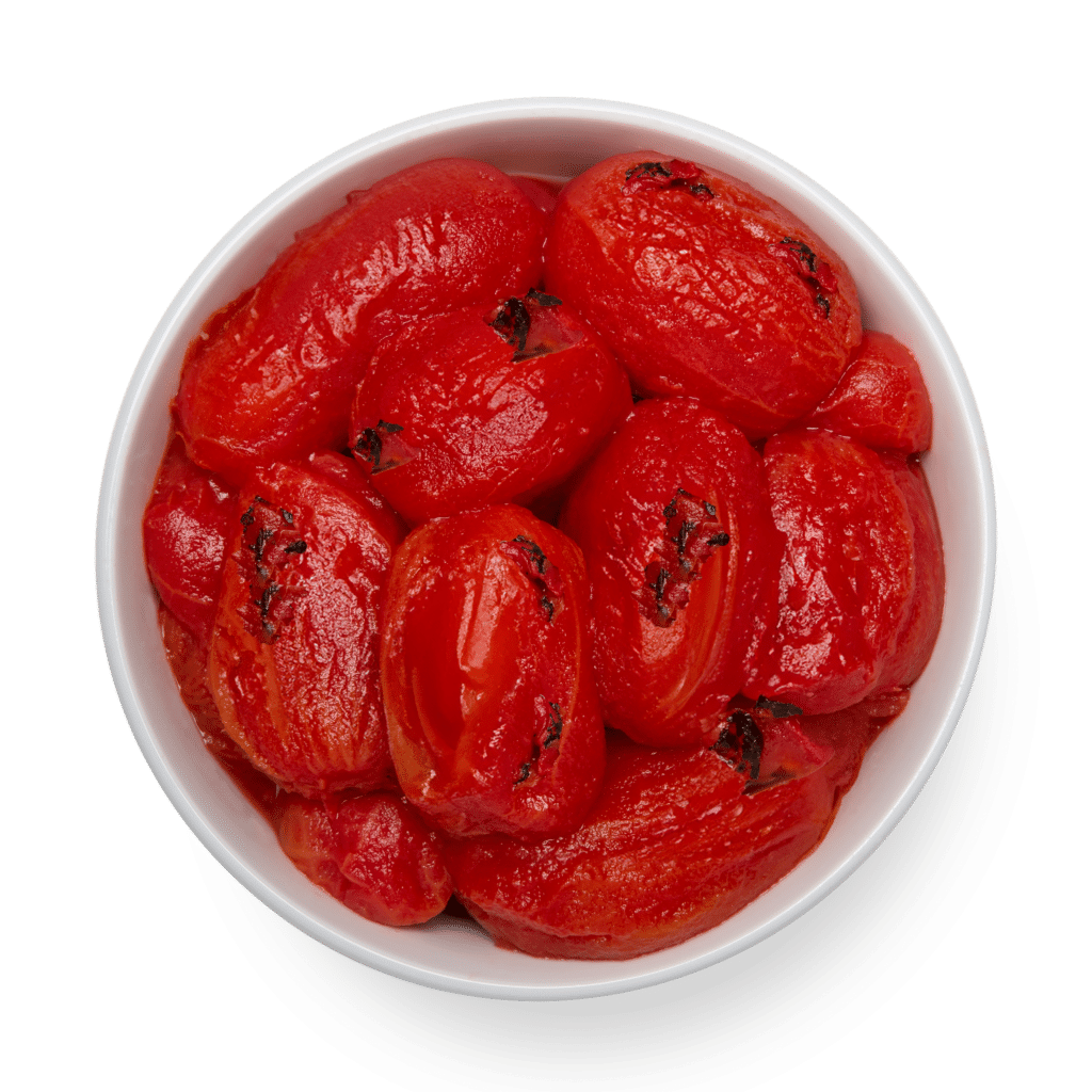 whole peeled fire roasted pear tomatoes