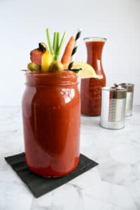 Zesty Homemade Bloody Mary Mix with canned tomatoes