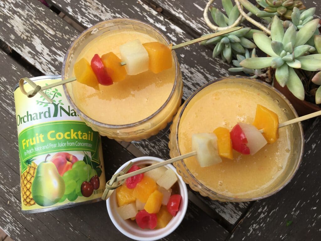 endless summer fruit daiquiri recipe photo with canned fruit cocktail