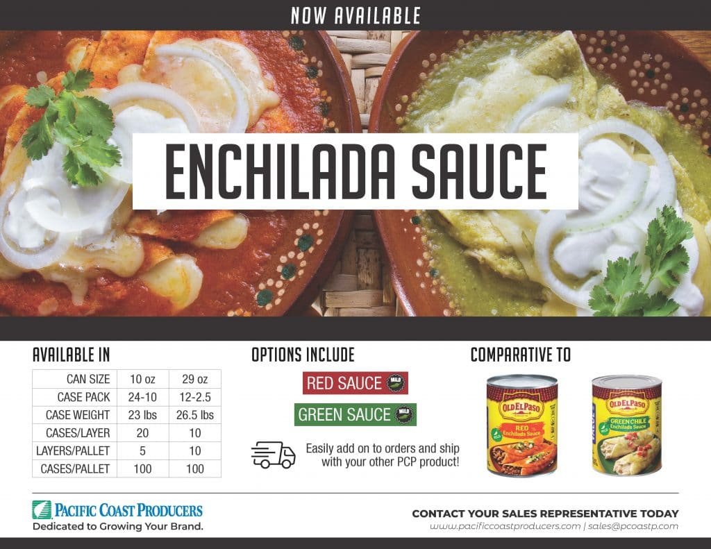 enchilada sauce sale sheet