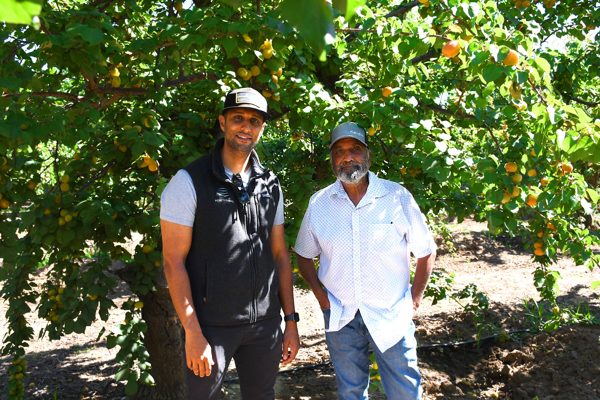 Naz and Sarbjit Athwal apricot growers in Westley, CA