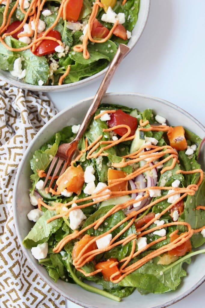 greek salad with sun dried tomato dressing recipe