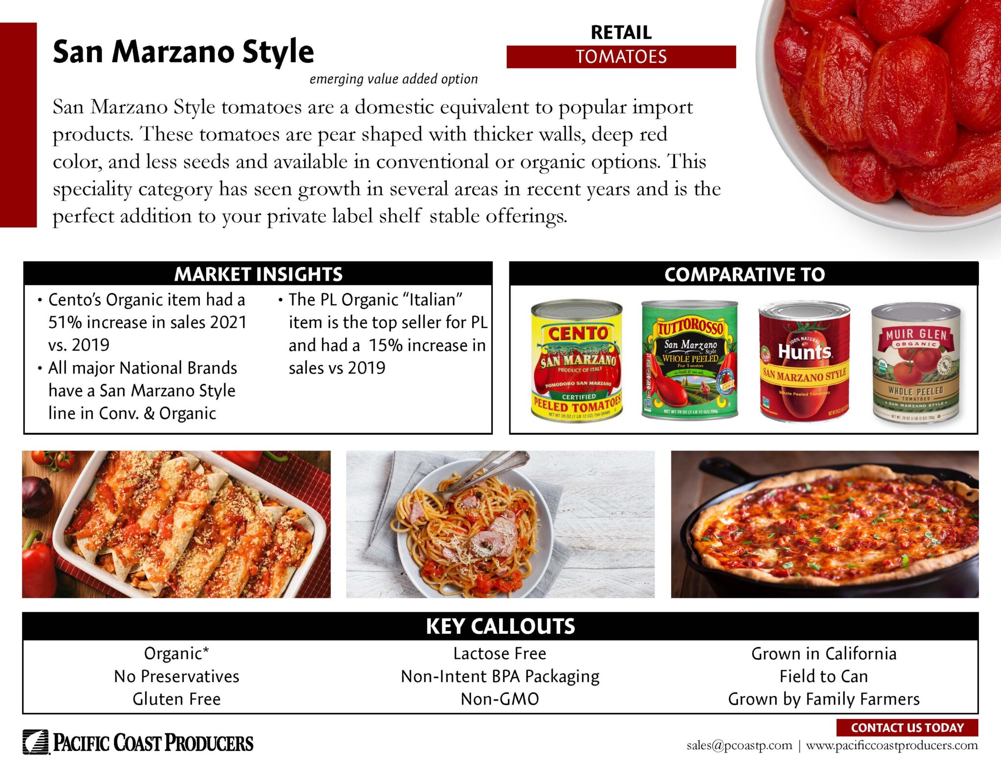 Retail, San Marzano Style Recipes.